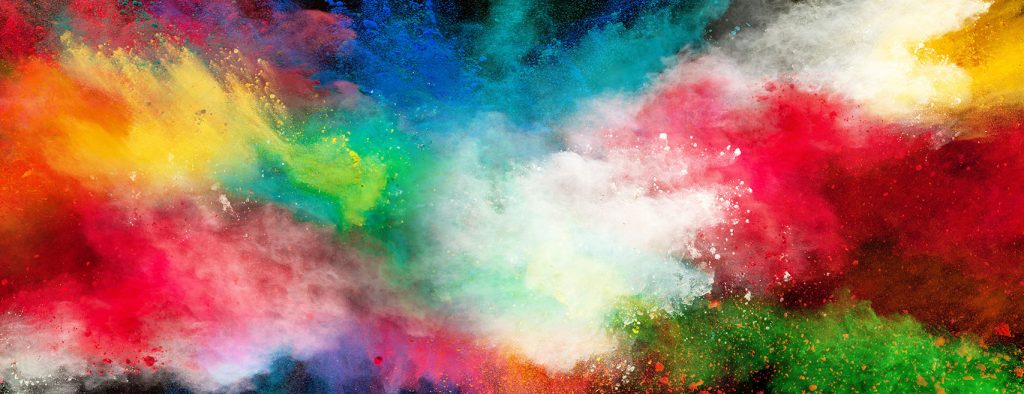 Variedad de colores impresos