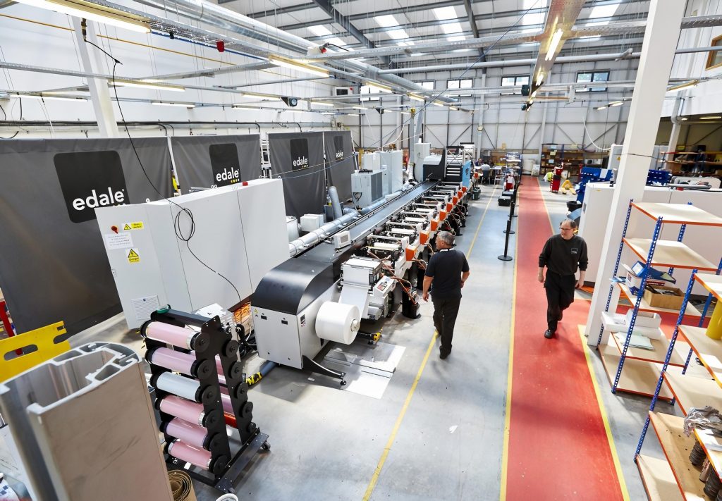 Edale acabado flexográfica para etiquetas