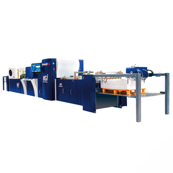 2D / 3D UV inkjet coater and digital hot-foil MGI JETvarnish 3D Evo