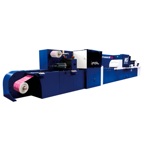 MGI JETvarnish 3D Web inkjet UV 2D / 3D and digital hot-foil coater