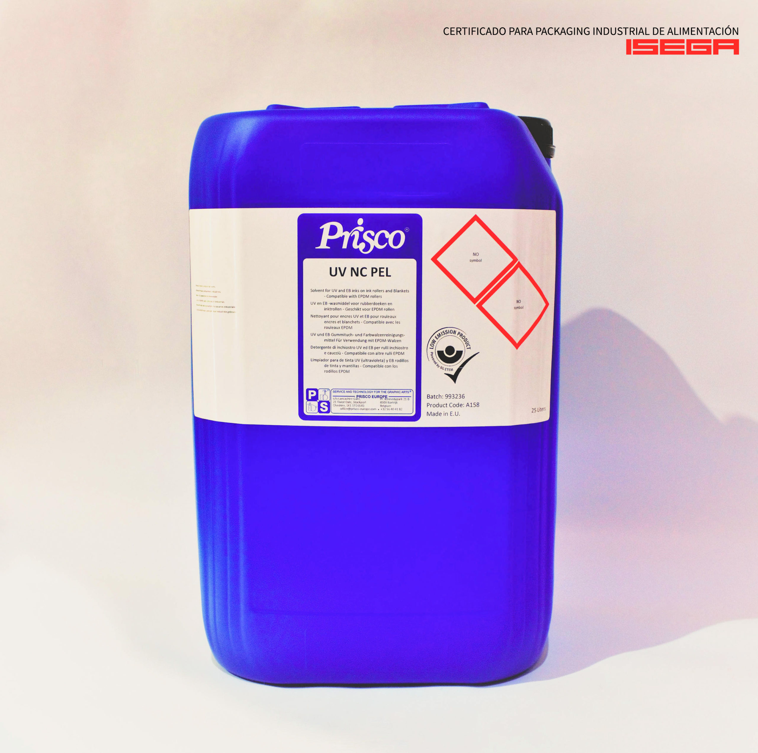 Limpiador para rodillos y cauchos de EPDM - Prisco UV NC PEL