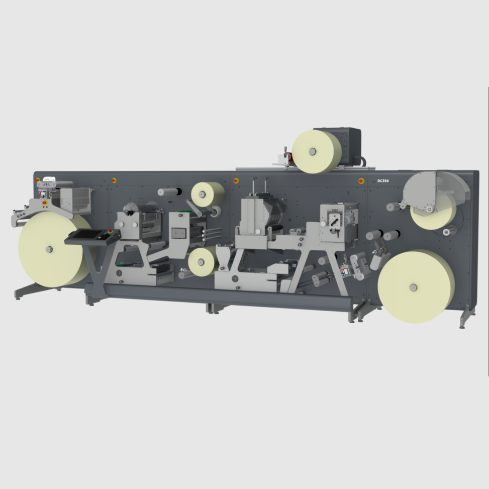 Máquina de acabado de etiquetas premium - DC350