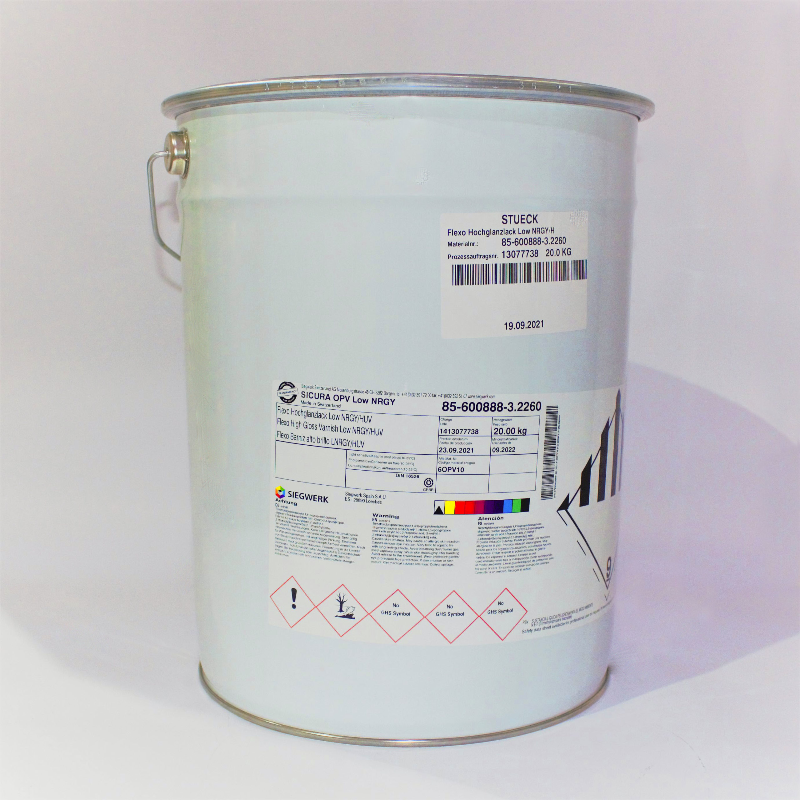 HUV gloss varnish - Siegwerk